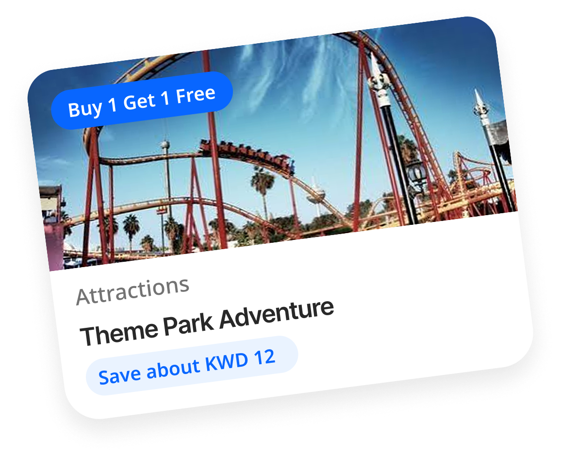 Theme Park Adventure - Attractions, save about AED 240