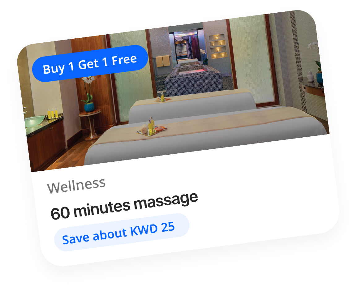 60 minutes massage - Wellness, save about AED 300