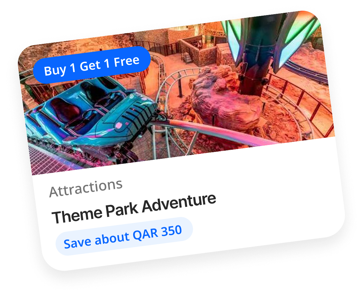 Theme Park Adventure - Attractions, save about AED 240