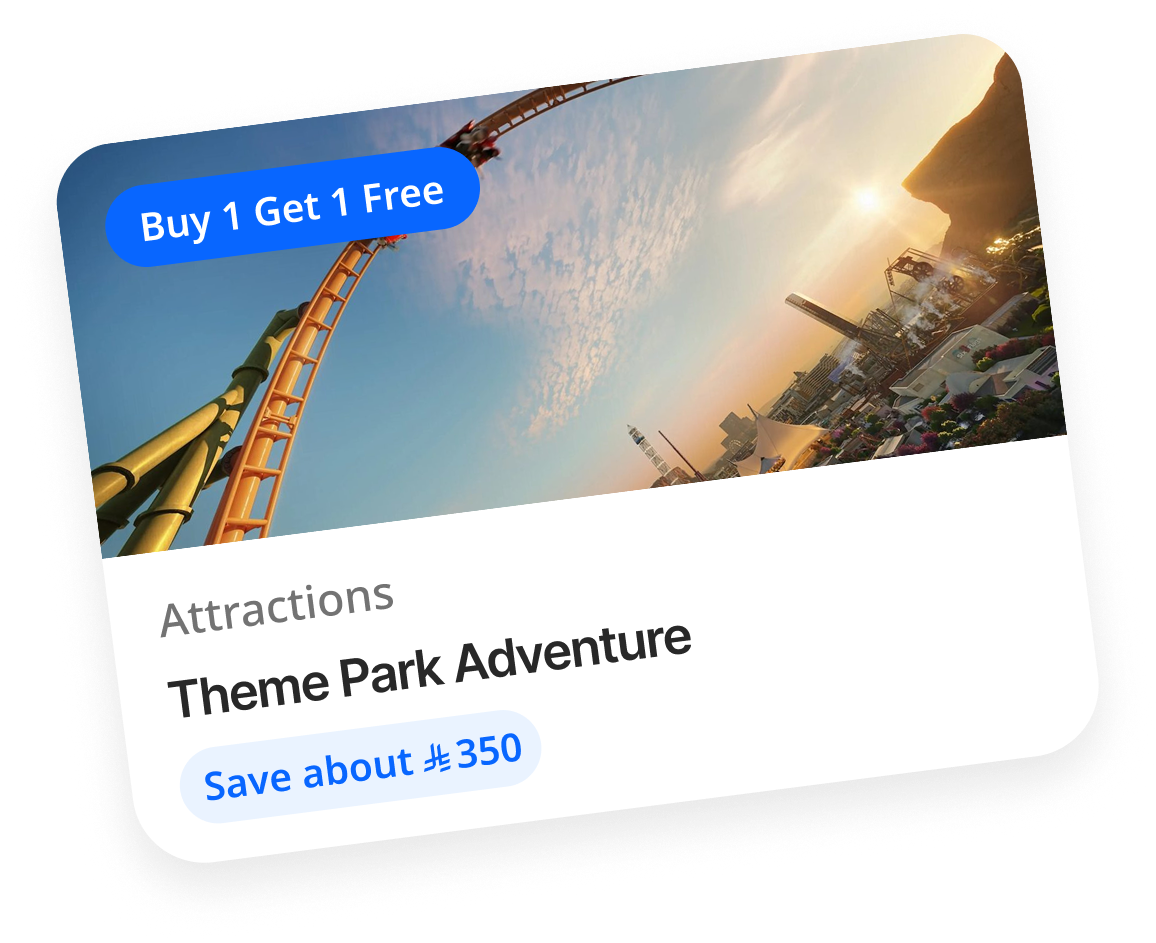 Theme Park Adventure - Attractions, save about AED 240