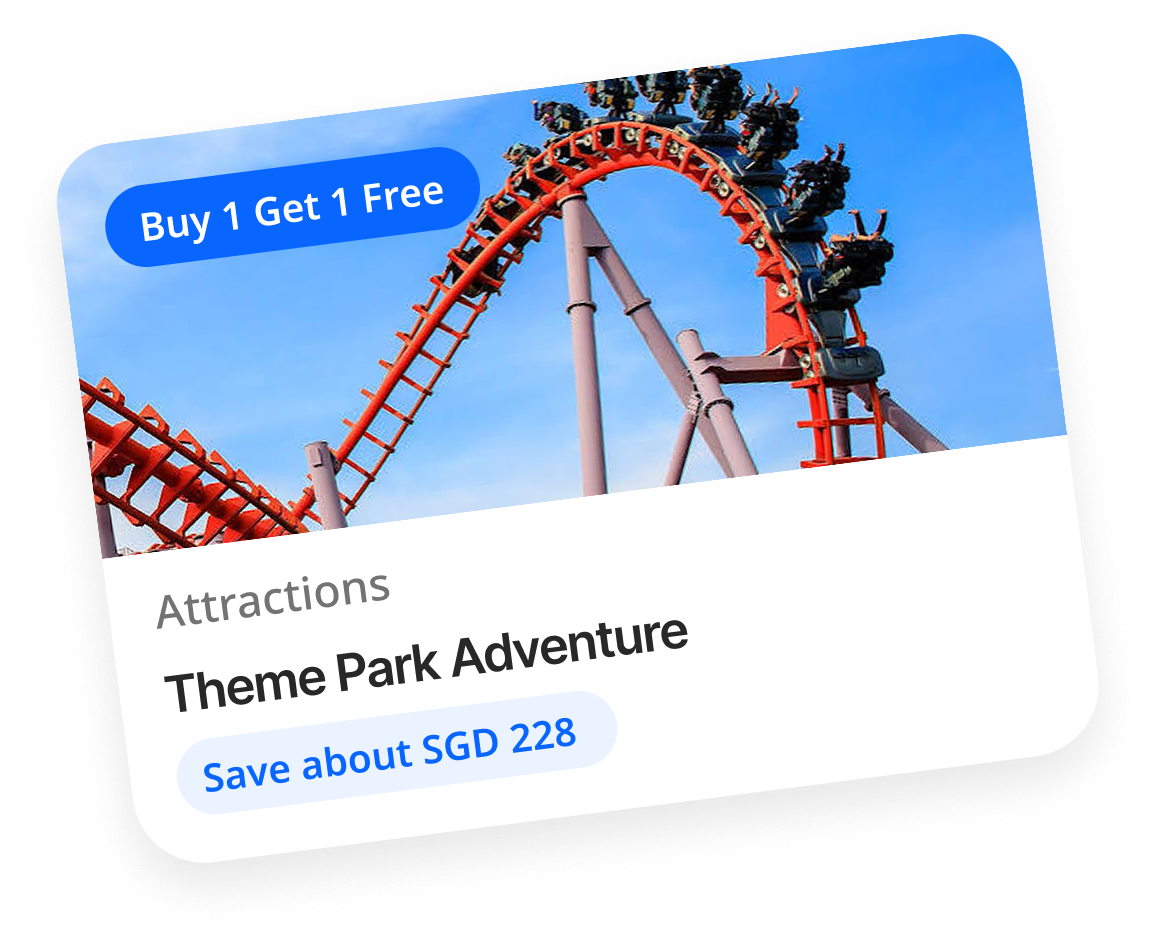 Theme Park Adventure - Attractions, save about AED 240