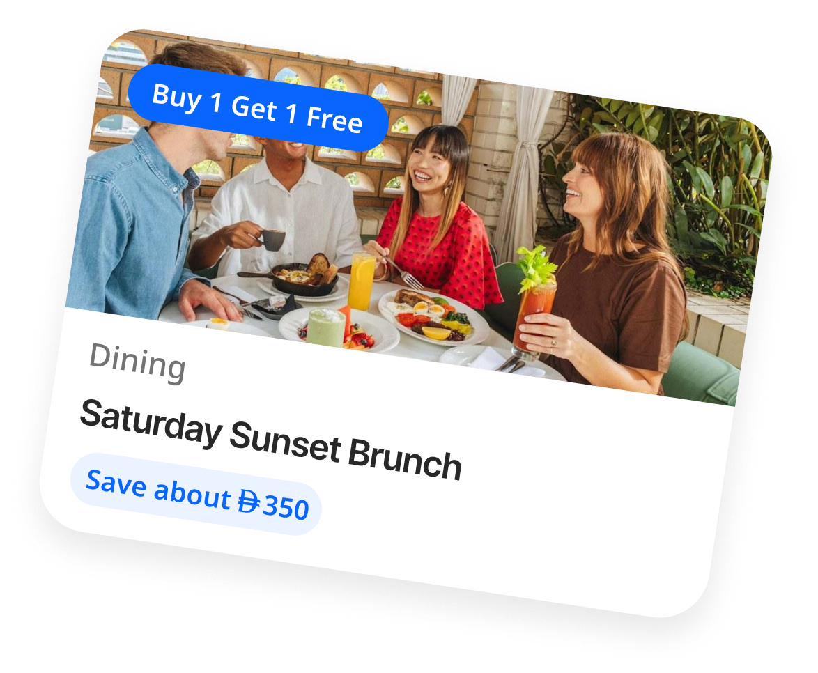 Saturday Sunset Brunch - Dining, save about AED 350
